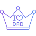 Free King Dad Best Dad Fathers Day Icon