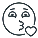 Free Emoji Kiss Smiley Icône