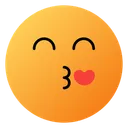 Free Kissing Face With Smiling Eyes Emoji Face Icon
