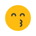 Free Kissing Face With Smiling Eyes Emotion Emoticon Icon