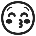 Free Face With Closed Icon
