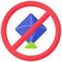 Free Artboard Copy Kite Ban No Kite Flying Icon