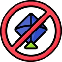 Free Artboard Copy Kite Ban No Kite Flying Icon