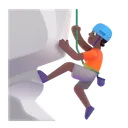 Free Klettern Farbe Mitteldunkel Symbol