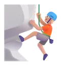 Free Klettern Farbe Mittelhell Symbol