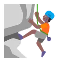 Free Kletternd Flach Mitteldunkel Symbol