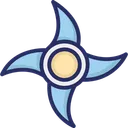 Free Klinge Japanischer Shuriken Ninja Stern Symbol