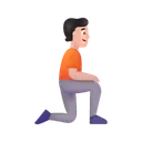 Free Kneeling Facing Right Icon
