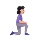 Free Kneeling Facing Right Icon