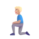 Free Kneeling Color Medium Light Icon