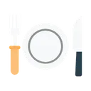 Free Knife Plate Fork Icon