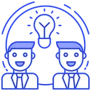 Free Exchange Of Ideas Knowledge Sharing Share Ideas Icon