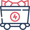 Free Kohle Bergwerk Wagen Symbol