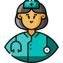 Free Krankenschwester Avatar Weiblich Icon