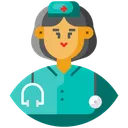 Free Krankenschwester Avatar Weiblich Symbol