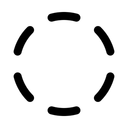 Free Kreis gestrichelt  Symbol