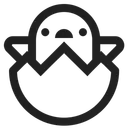 Free Küken  Symbol