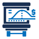 Free Kurvendiagramm  Symbol