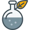Free Lab Flask Leaf Icon