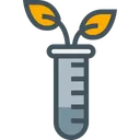 Free Laboratorio Tubo Hojas Icon