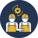 Free Labour Consulting Project Management Teamwork Management Icon