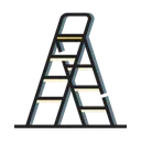 Free Ladder Steps Construction Equipment Icon