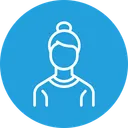 Free Lady Employee Worker Icon