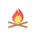 Free Lagerfeuer Wald Tierwelt Icon