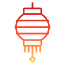 Free Lantern Chinese Red Decoration Icon