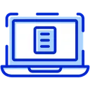 Free Laptop Document Presentation Icon