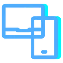 Free Laptop And Smartphone Laptop Connection Icon
