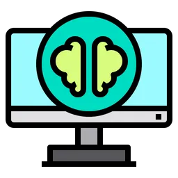 Free Laptop Brain  Icon