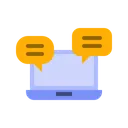 Free Laptop Chat Laptop Chat Icon