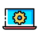 Free Laptop Device Gear Icon