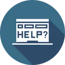 Free Laptop Device Help Icon