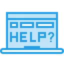 Free Laptop Device Help Icon