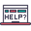 Free Laptop Device Help Icon