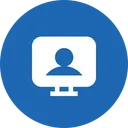 Free Laptop Display User Icon