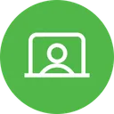 Free Laptop Display User Icon