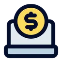 Free Laptop Mobile Banking Phone Icon