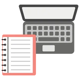 Free Laptop Learning  Icon