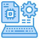 Free Laptop Engineer Setting Icon