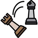 Free Läufer klopfen Turm  Symbol