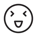 Free Laugh Emoticon Face Icon