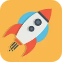 Free Launch Mission Rocket Icon