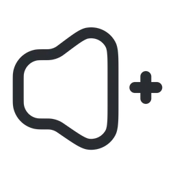 Free Lautstärke erhöhen  Symbol