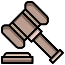 Free Law Justice Hammer Icon