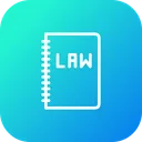 Free Law Book Judicial Icon
