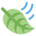Free Leaf Fluttering Wind Icon