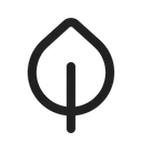 Free Leaf Leaf Oulitne Eco Icon